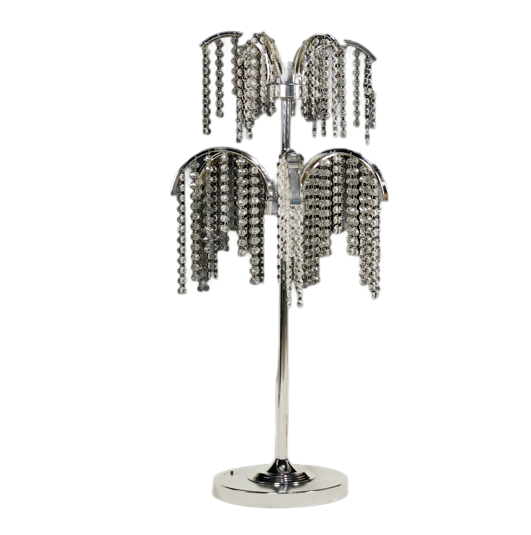 boda nueva barra de hielo de cristal sala de bodas hotel floral mesa de comedor decoración de mesa accesorios cortina