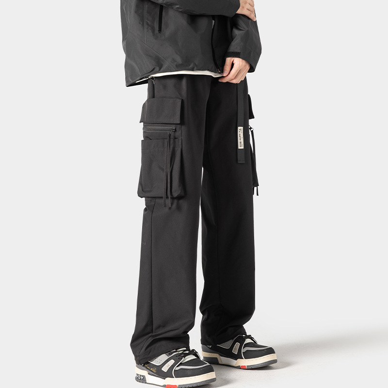 Outdoor Windproof And Waterproof Men's Tactical American-style Functional Parachute Pants, New Spring Straight Loose_voghion.com