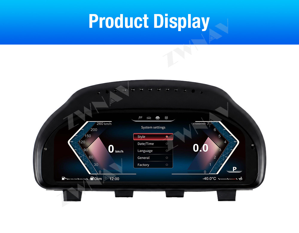 Suitable for 2009-2017 BMW 5 Series 5GT F07 F10 F11, upgrade to a full LCD instrument cluster