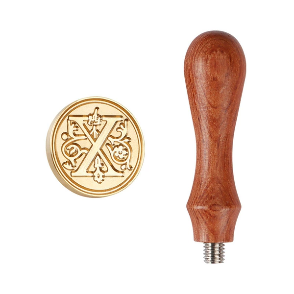 Rosewood handle + fancy letter X
