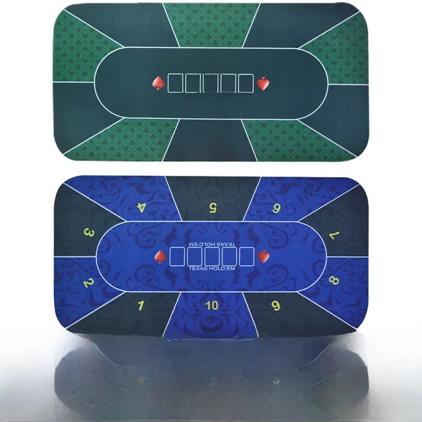Cross-border table game poker tablecloth Texas Black Jack size suede rubber mat tablecloth with shoulder bag