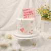 Mother's Day Cake Decoration Fairy Mom Forever Beautiful square plug -in Birthday Cake Account Cake Plug -in