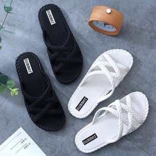 Slippers Women's Summer Soft Bottom Indoor Mute Non-slip Bathroom Household Bathing Deodorant Home Slippers for Couple Summer