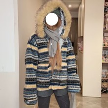 休闲正反面两穿连帽棉衣外套男冬季宽松加厚保暖棉服加绒棉袄情侣