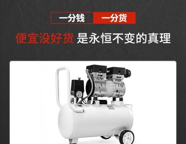 Ruicheng Air Pump Air Compressor Small Air Compressor Oil-Free Silent 220V Woodworking Spray Paint Air Pump