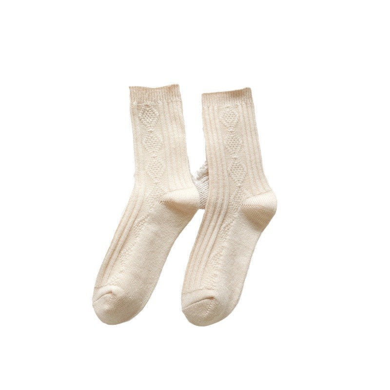 ウールの靴下の子供の秋冬の保温は厚いです。