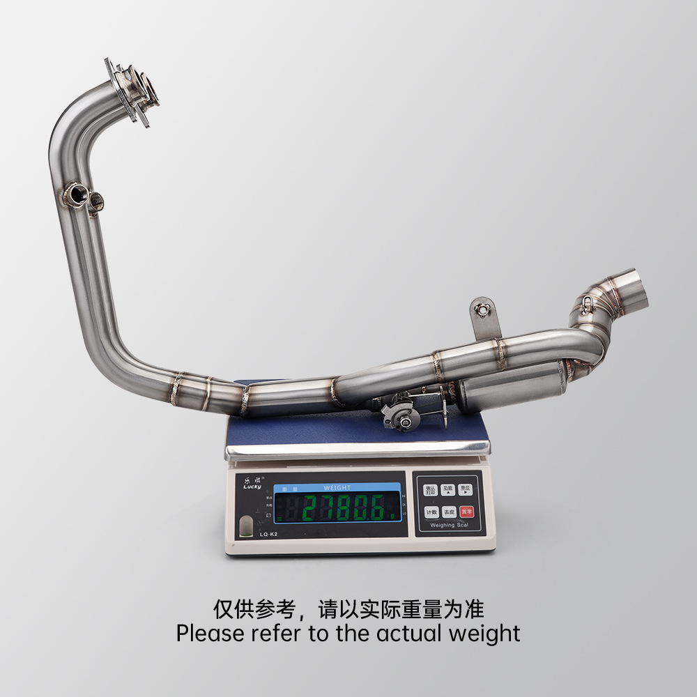 Non-destructive installation of motorcycle locomotive exhaust pipe Excelle 321RR 321R stainless steel front and end muffler