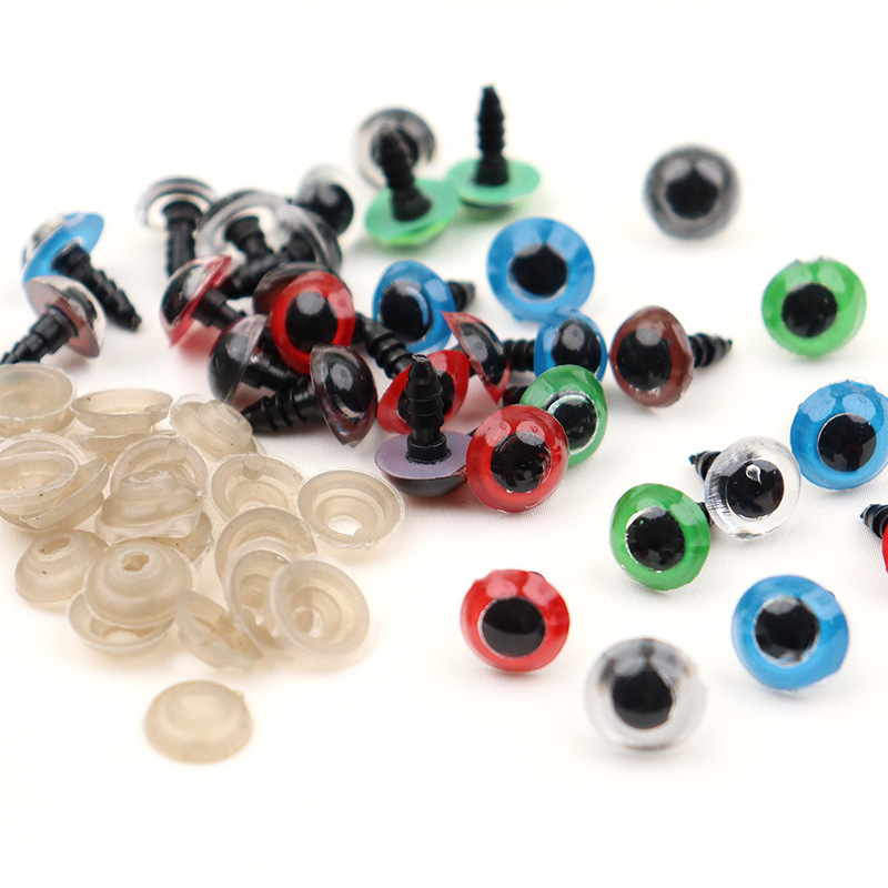 Toy doll teddy bear transparent crystal eye crochet dog handmade DIY accessories plastic eye beads eyeballs