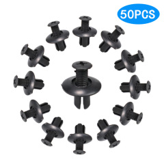 Factory 100PCS Car Clamps @ 8mm Plastic rivets Fasteners 50PC Bumper Expansion Screws
