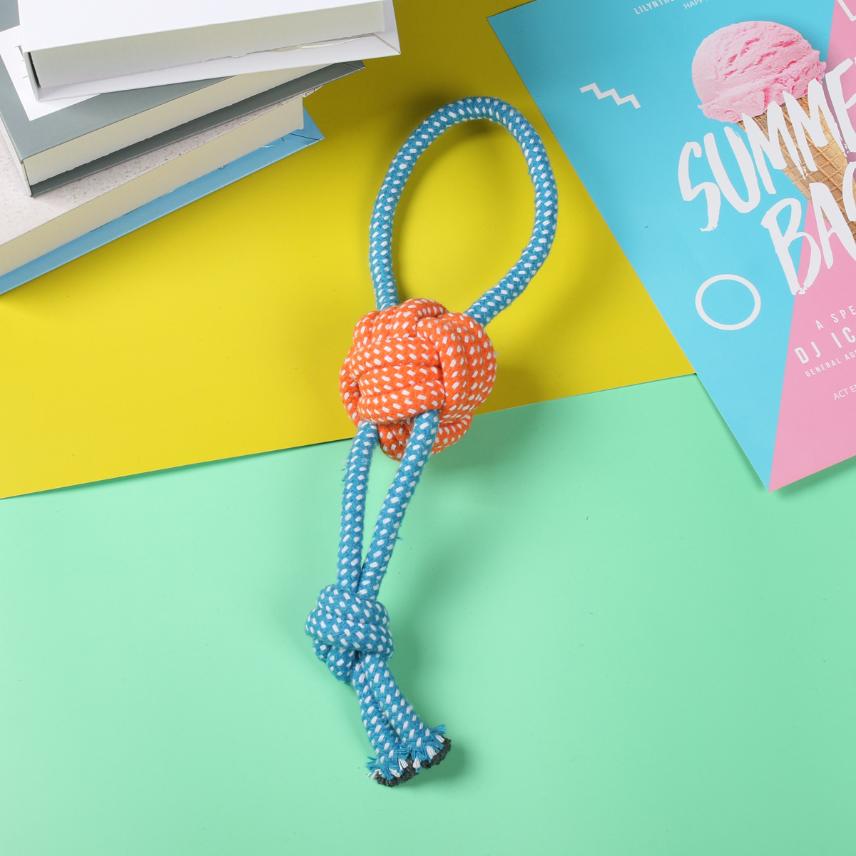 Productos para mascotas, cordón de algodón, dientes de molienda, juguetes para perros, bolas de juguetes para perros pequeños y medianos, juego de juguetes para perros