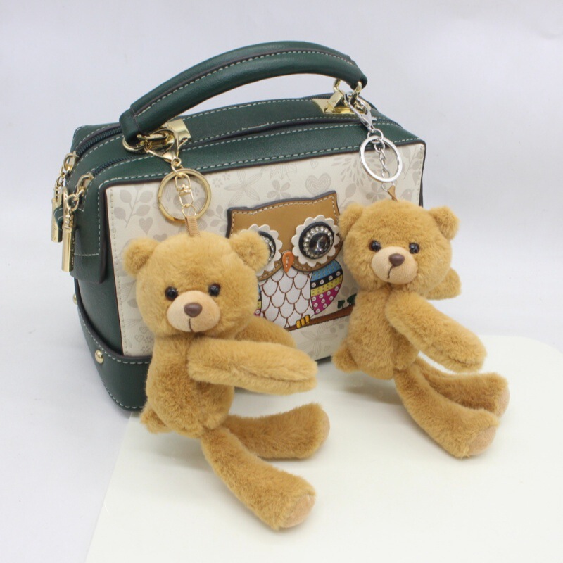 New Long-Legged Tilted-Head Bear Plush Toy Cartoon Teddy Bear Keychain Bag Pendant Creative Car Decoration Doll New Long-Legged Tilted-Head Bear Plush Toy Cartoon Teddy Bear Keychain Bag Pendant Creative Car Decoration Doll