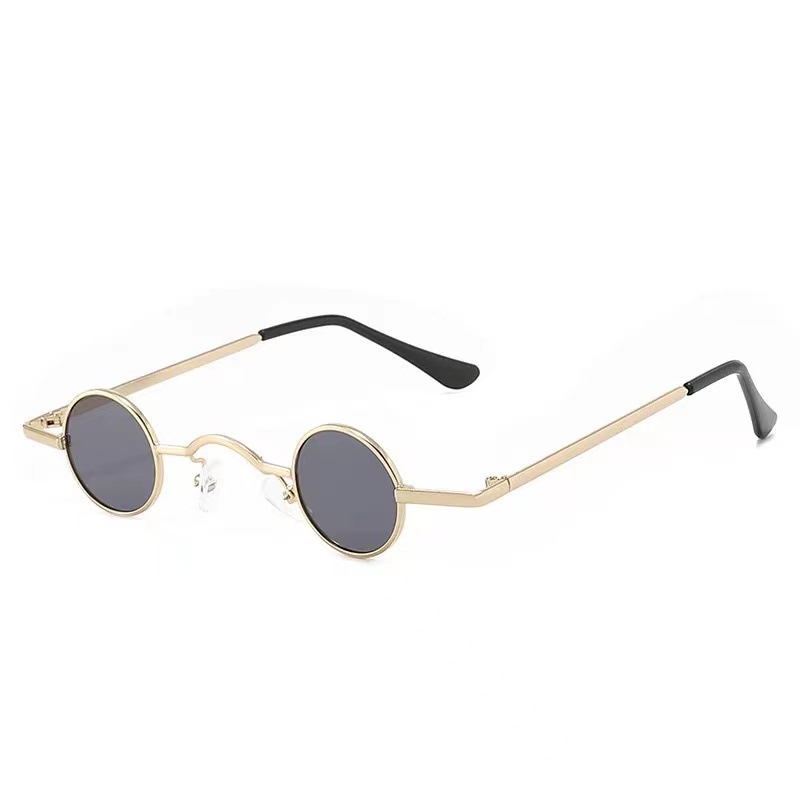 Trendy Retro Round Sunglasses For Men And Women Small Frame_voghion.com