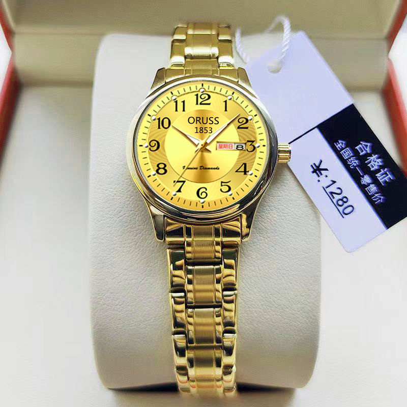 Reloj de Pulsera de Acero de Tungsteno para Mujer, Ultrafino, Impermeable, Diseño Unisex, Elegante, Cuarzo