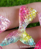 Simulation Gradient Color Mermaid Tail Colorful Shell DIY Jewelry Children's hairpin Patching Powder Material