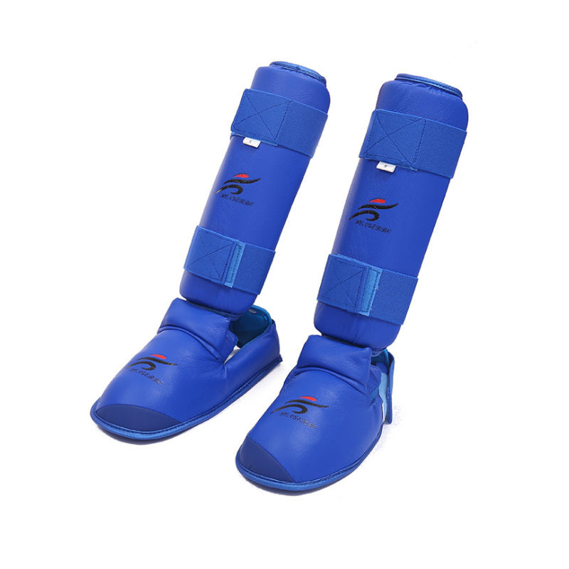 Universal Karate Leg and Foot Protectors, Karate Ankle Guards, Leg Guards, Training Shin Guards and Leg Protectors