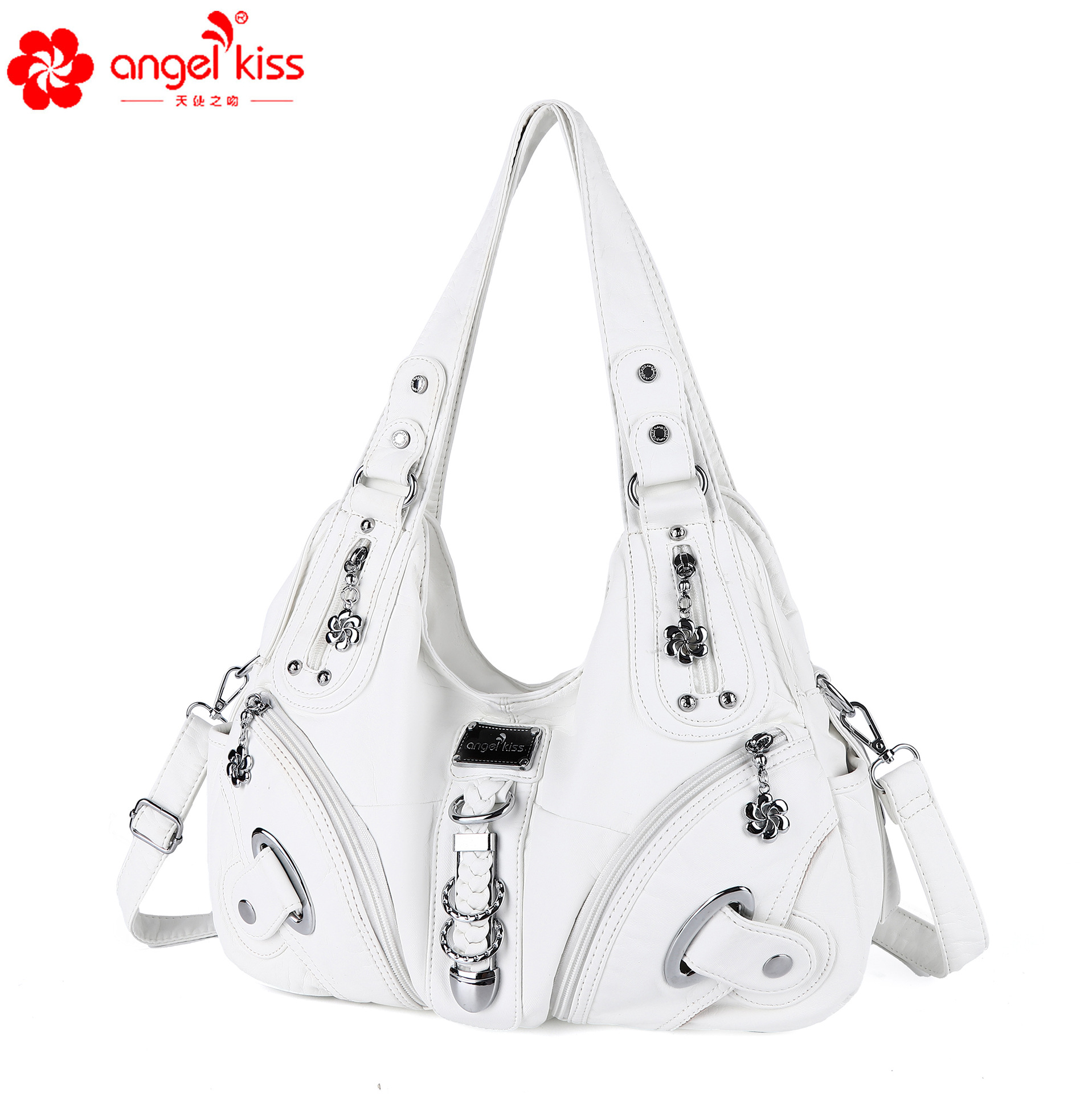 Bolso de hombro de mujer, gran capacidad, estilo europeo y americano, mensajero portátil, al por mayor