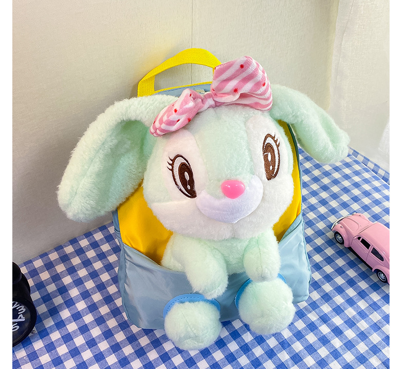 New children's backpacks, cute rabbit dolls, student kindergarten schoolbags, creative baby plush backpacks, printed undefined
