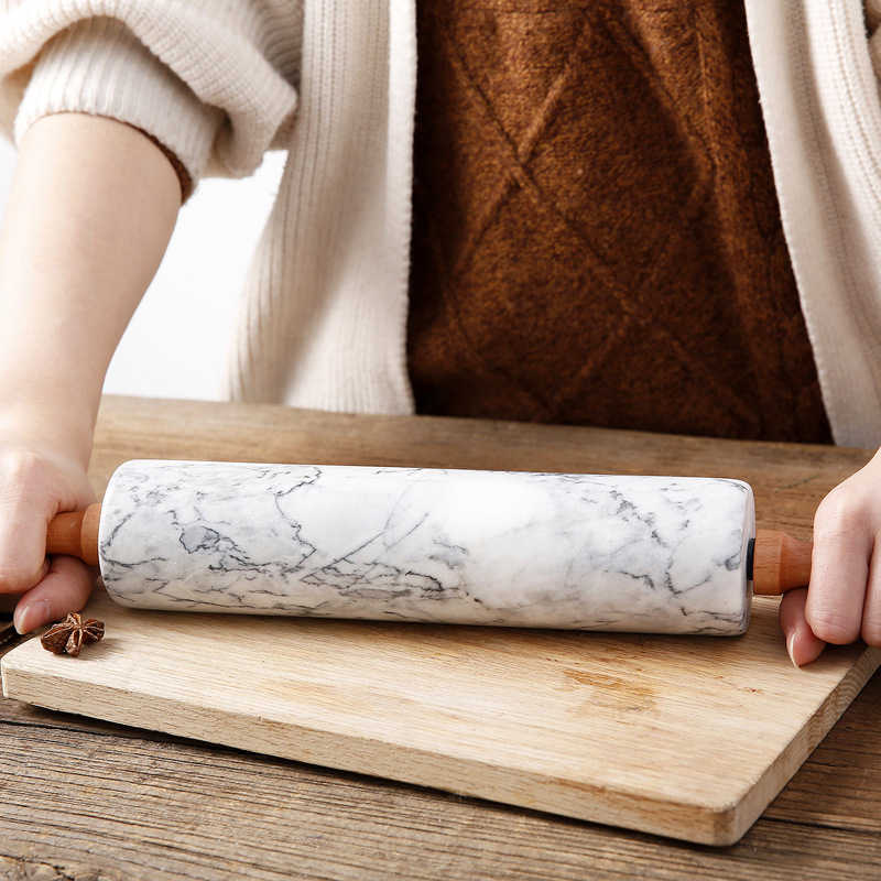Haosheng mármol Rolling pin tamaño hogar comercial crujiente caminar martillo pastel hornear herramienta traje nuevo recomendar