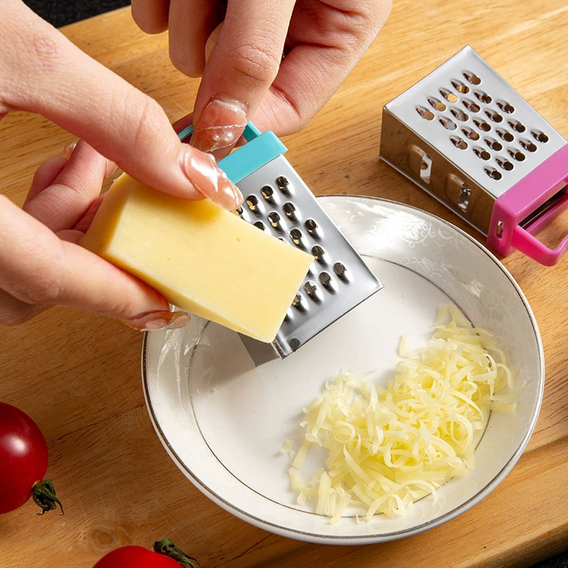 acero inoxidable mini raspador de queso multifuncional casero raspador de queso cocina horneado herramienta de limpieza de comida occidental
