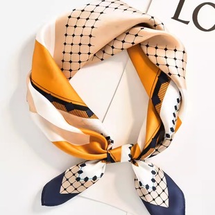 Mulberry Silk Story Flagship Store Mulberry Silk Silk Small Square Scarf Women's Scarf All-match Western Style Fashion Scarf Thin Gift Giving