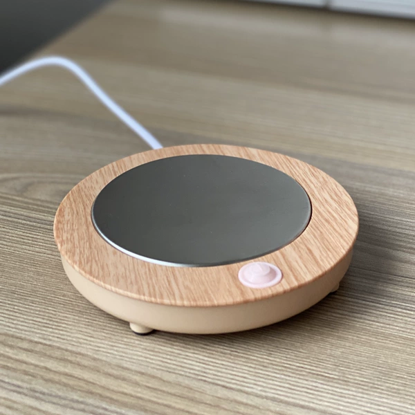 Warm coaster wood grain round