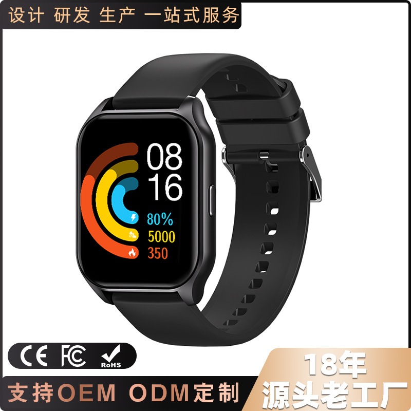 Cross-Border Hot-Selling Smartwatch T62 with Bluetooth Calling, Sleep Monitoring, Heart Rate, Blood Oxygen, Low Price, Sports Features, and Long Battery Life