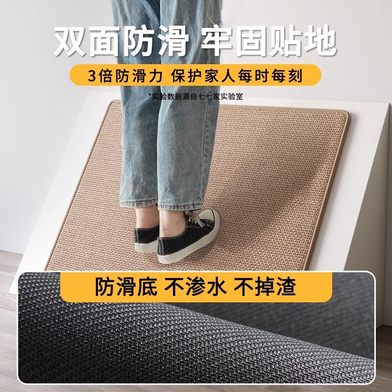 台所マット吸水吸油無洗カーペットの入り口の滑り止めマット家庭用長尺ドアマット汚れ防止マット|undefined