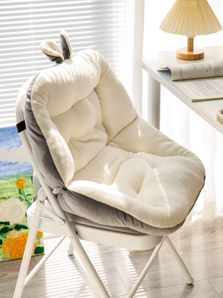 一体式靠背宿舍坐垫靠垫大学生凳子椅子屁垫榻榻米靠枕懒人小沙发