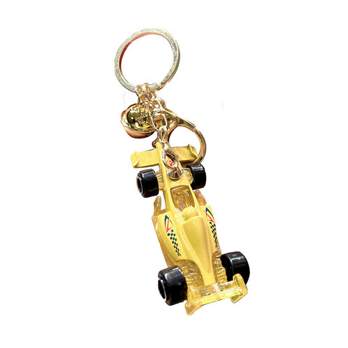 Creative Transparent Alloy Equation Car Keychain Mini Racing Toy Model Keychain Small Pendant Gift Wholesale