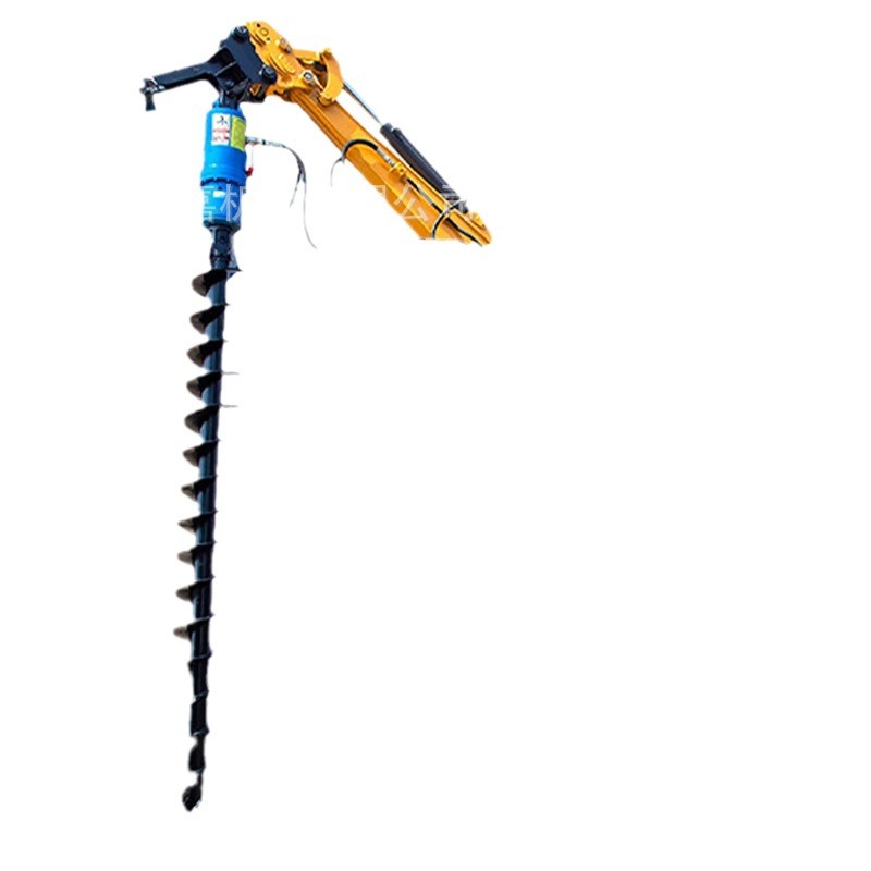 máquina de perforación en espiral de gran calibre para perforación de pillas fotovoltaicas para la fundación de la casa