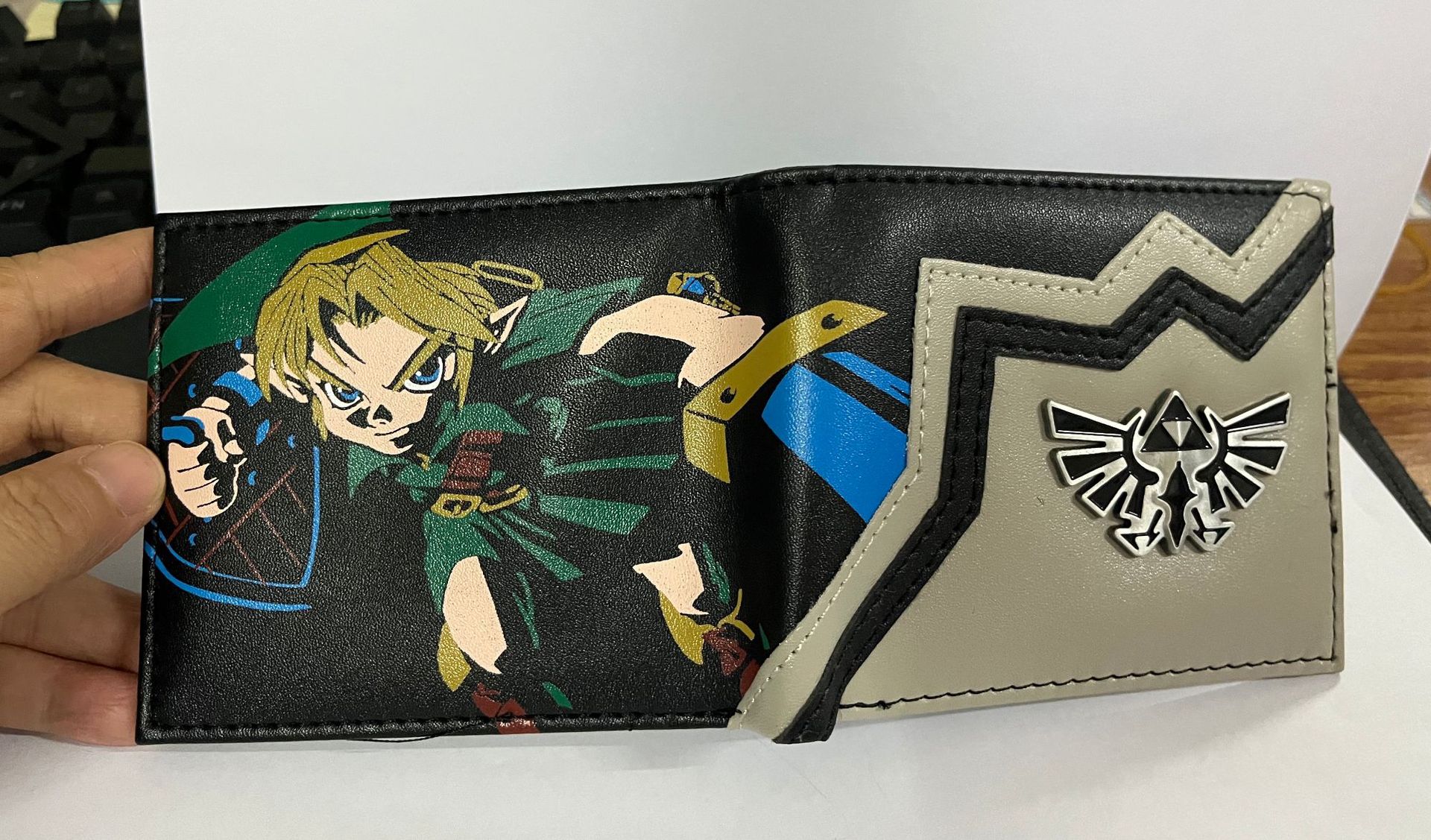 Superhéroes Deadpool Wolverine bolso de metal logo corto bolso de hombres y mujeres bolso de cambio de los Vengadores