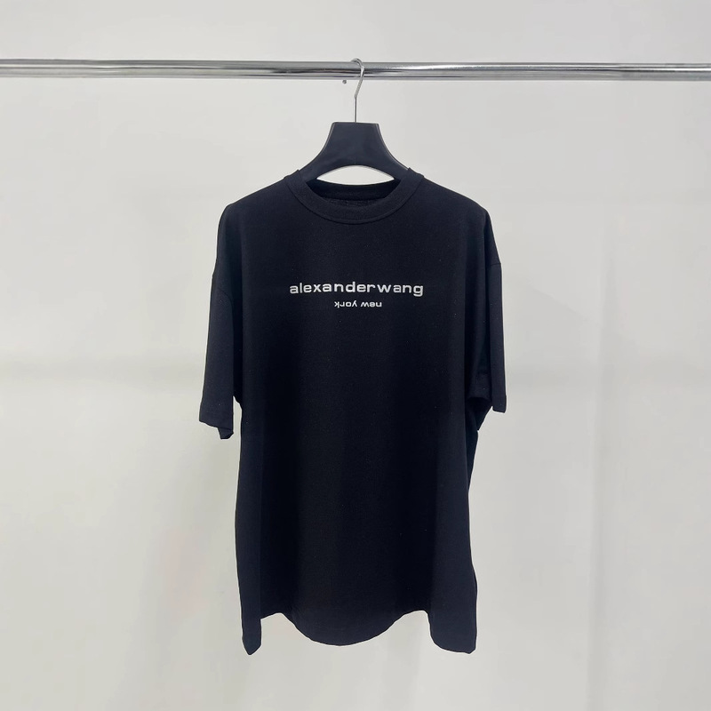 Trendy Brand Factory Paris High Version Letter Bt25S Heavyweight Simple Casual Pure Cotton Short-Sleeve Versatile Unisex