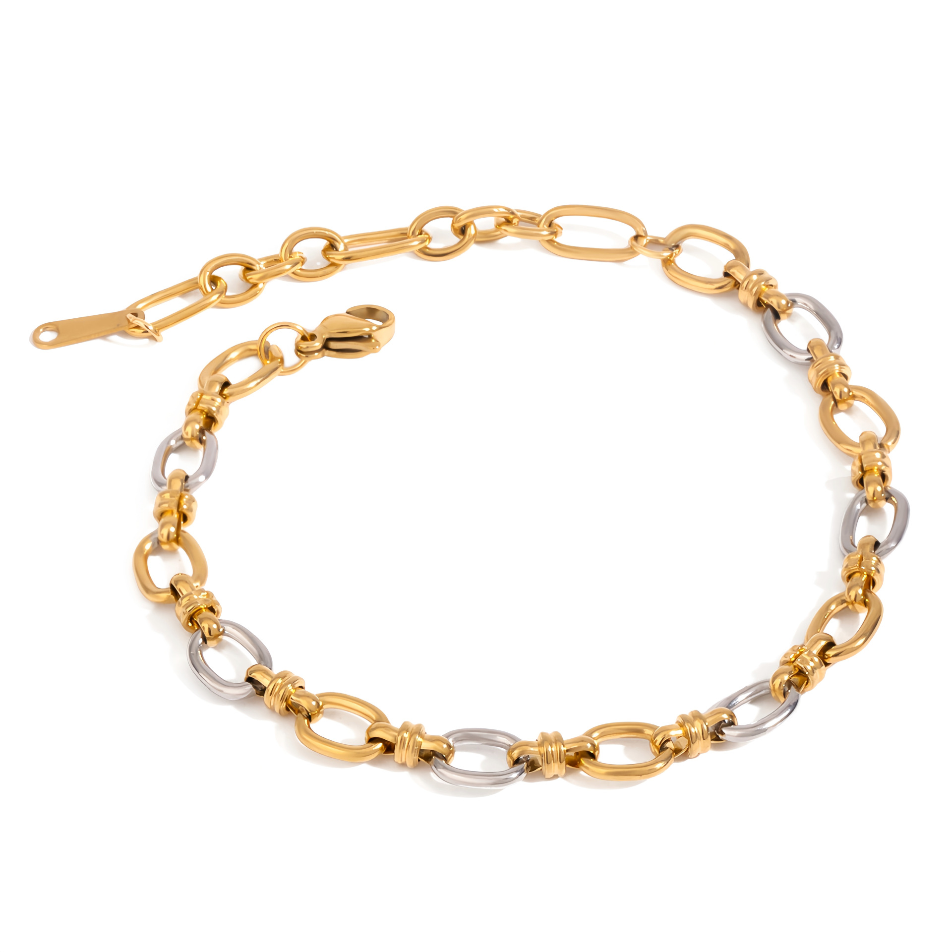 JEDING Europa y los Estados Unidos 18k color de acero de titanio pulsera ligera de lujo pulsera de alta calidad al por mayor joyería joyería de acero inoxidable joyería transfronteriza image 6