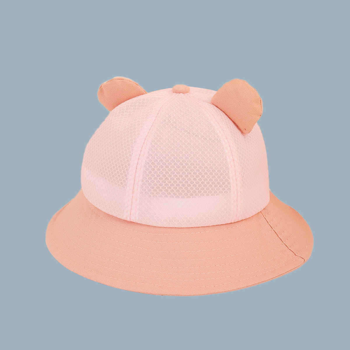 Korean Fashion Casual Shade Breathable Mesh Cloth Frog Fisherman Hat display picture 1