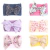 Children's nylon headband for princess, cloth with bow, hairgrip, hair accessory, European style