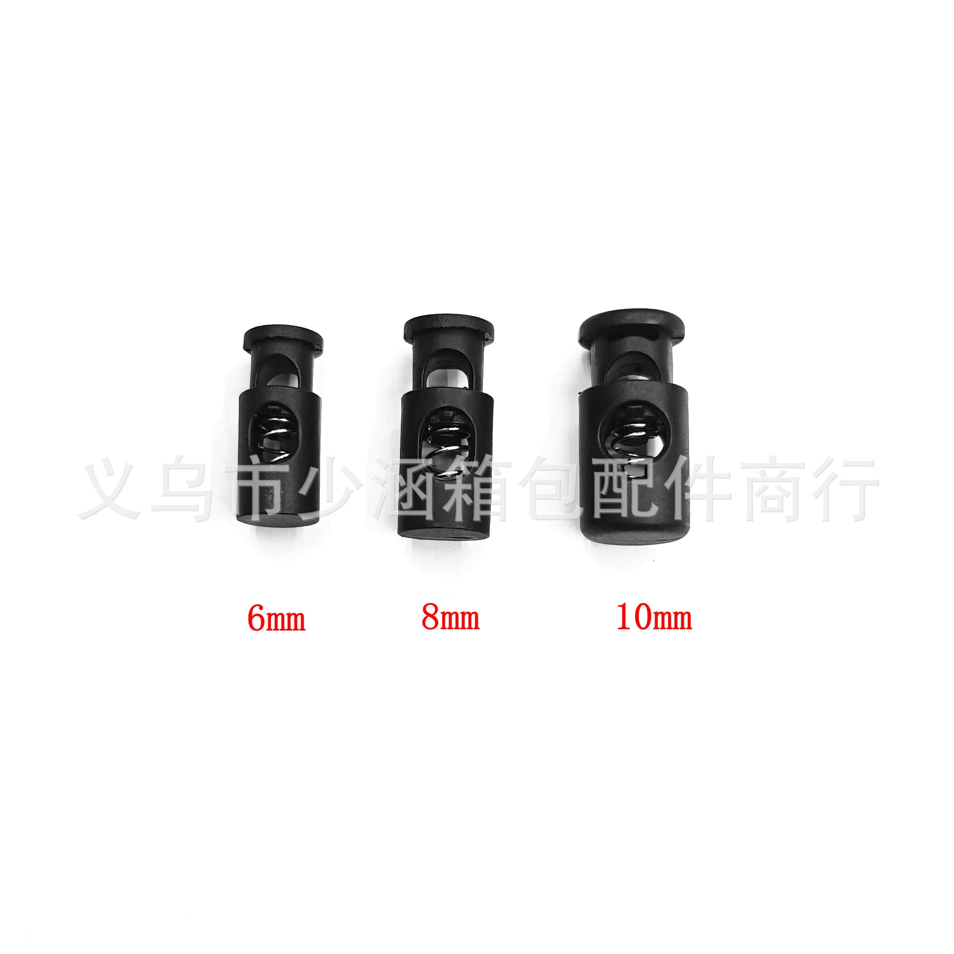 Заводская черная пластиковая пружинная пряжка с одним отверстием спортивная одежда эластичная Регулировочная Пряжка веревка фиксированная веревка пресс-пряжка