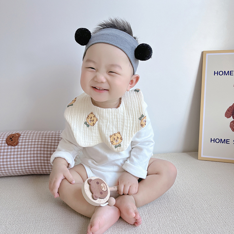 bib Classification Cute Animal Printing 100% Cotton Baby Accessories