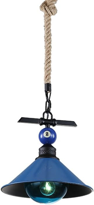Transfronterizo Zhongshan lámparas de billar sala de lámparas retro cuerda de cáñamo lámpara de techo lámpara de comedor lámpara de decoración para el hogar lámpara de viento retro