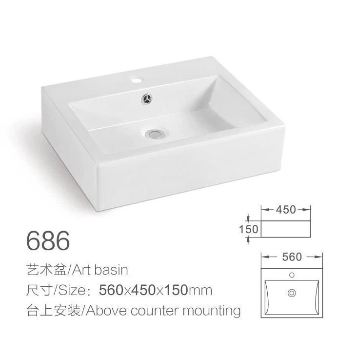 Cerámica creativa lavabo de hotel lavabo lavabo de arte lavabo balcón lavabo lavabo piscina lavabo único