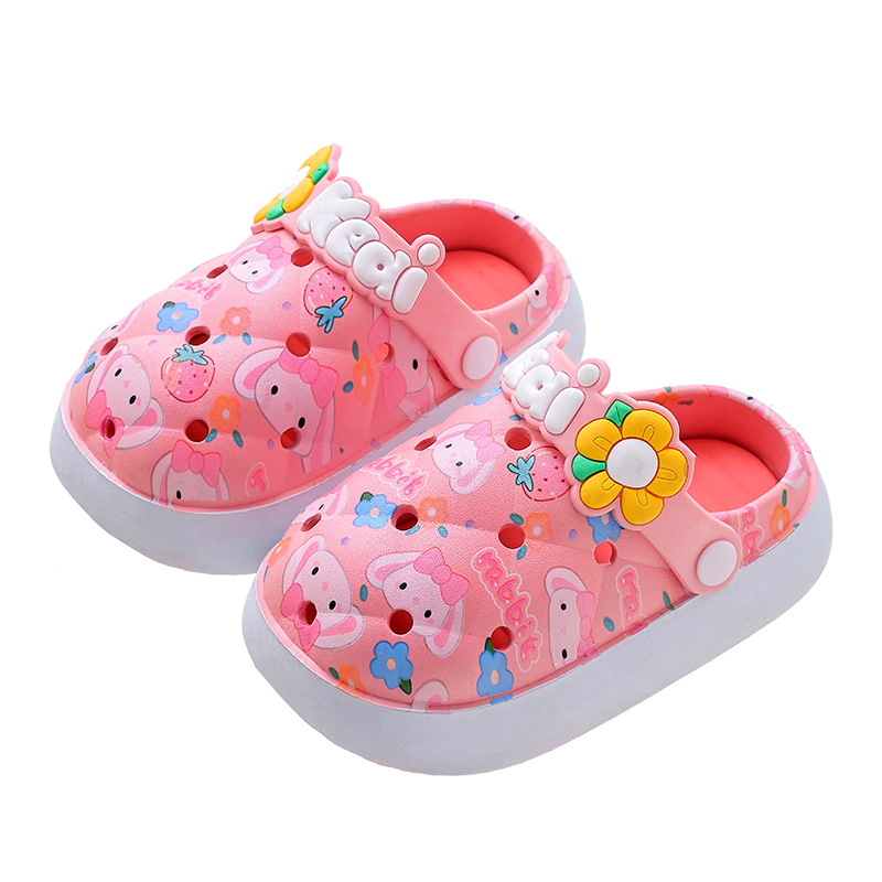 Vasaras sandales, čības, vīriešu un sieviešu apavi ar caurumiem, iekštelpu neslīdošas mīkstas zoles, bērnu priekšādiņas čības_voghion.com