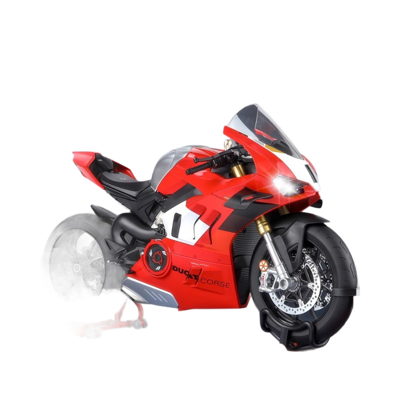 Transfronterizo 1: 6 gran Duca PV4 Di puede iniciar la simulación de encendido locomotora juguete de niño aleación motocicleta de perro de caña