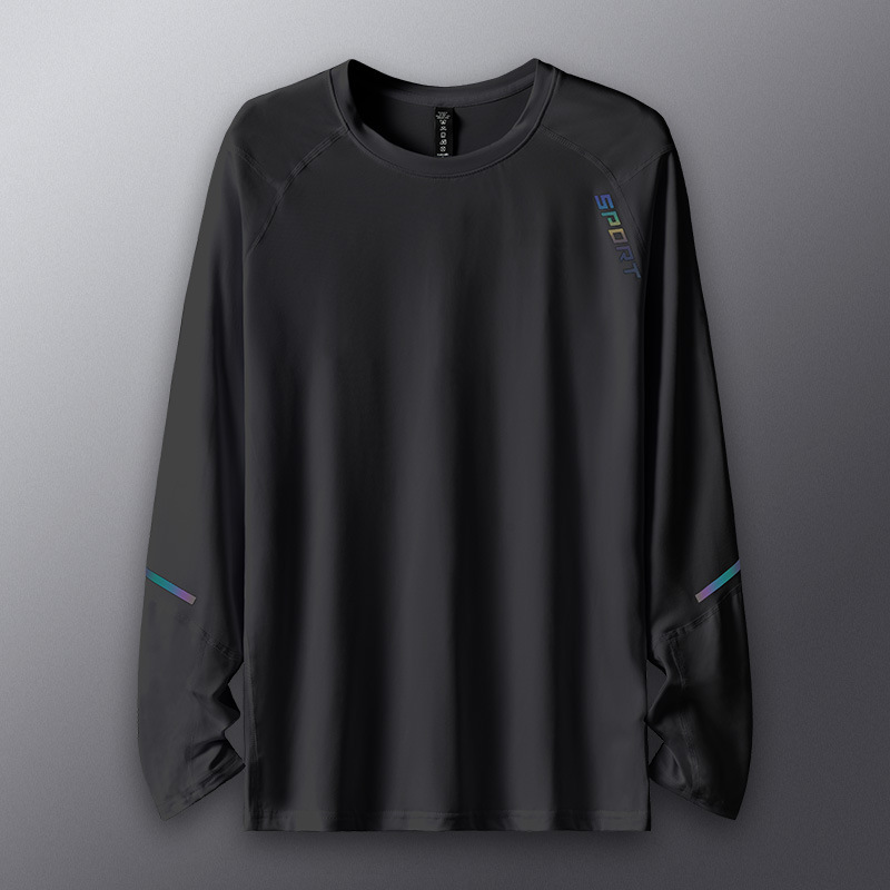 Ropa de secado rápido ropa interior deportiva masculina primavera y otoño fitness mangas largas ajuste juego de entrenamiento de baloncesto ropa de carrera chaqueta
