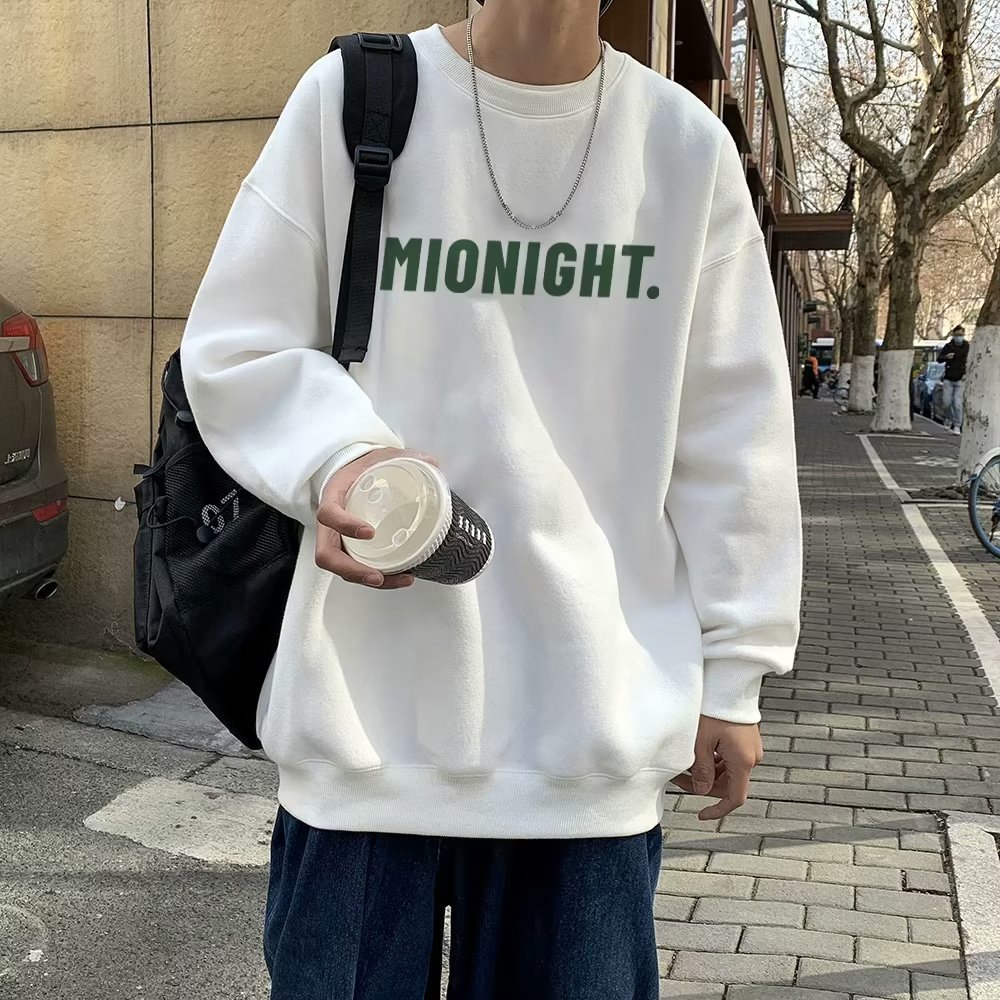 Men's insulated velvet autumn trend casual universal sweatshirt