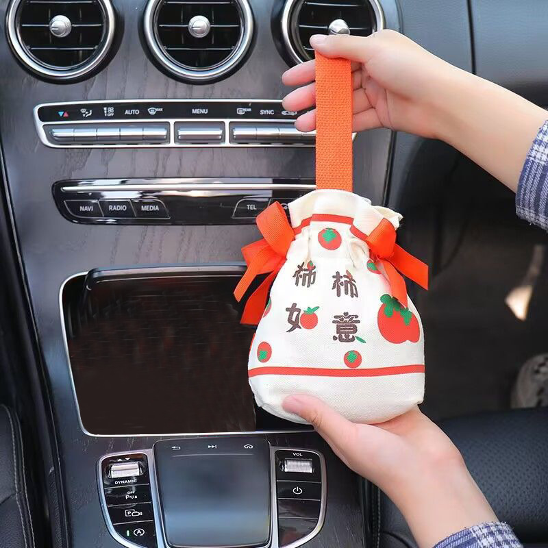 Biqi Bixing Car Bamboo Charcoal Bag for Formaldehyde Removal (Aktiv kömürlü qoxu uducular) - persimmon-orange
