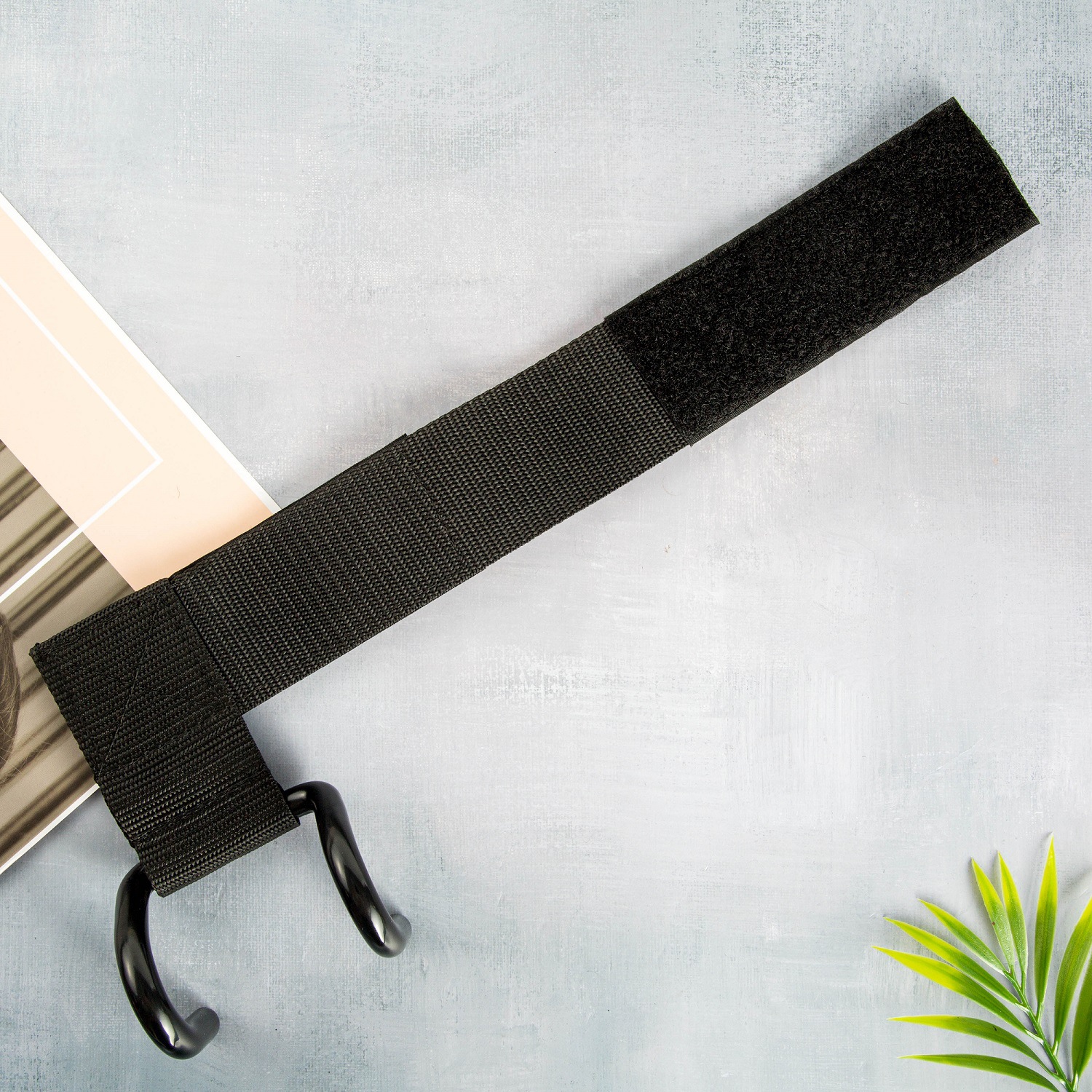 Gancho de refuerzo de gancho de fitness transfronterizo Gancho agarre de gancho doble barra de pesas barra horizontal de pesas gancho de refuerzo de levantamiento de pesas