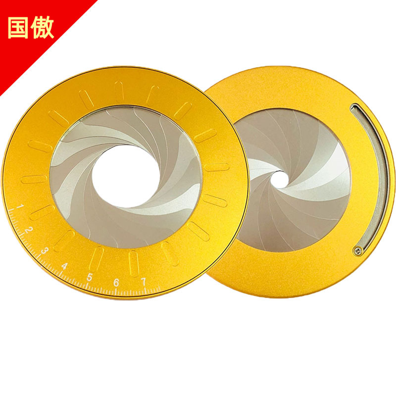 跨境304不锈钢圆形画圆工具 可调旋转测量绘图工具创意圆规绘图尺