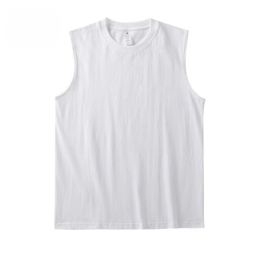 Cotton Short Sleeve Unisex Western Style Trend Brand Open-Front Jacket Men's Backless Tank Top Summer Instagram Streetwear T-Shirt