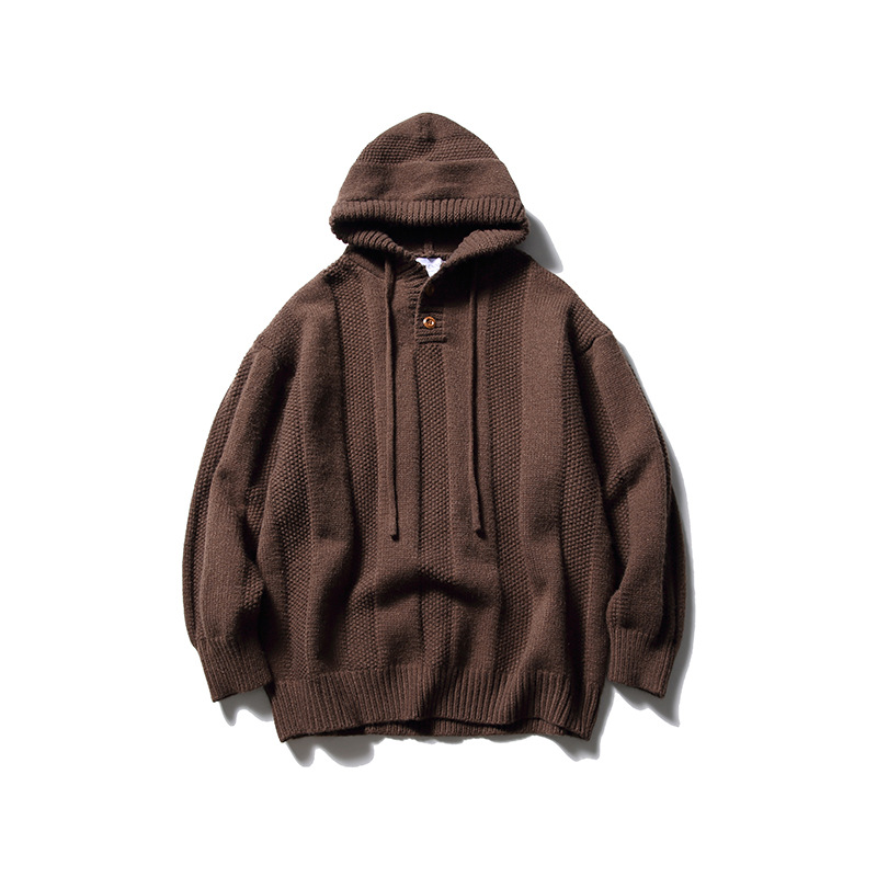 Southern Summer Dress 2024 Autumn New Japanese Solid Color Drawstring Hooded Sweat Lazy Casual Loose Sweat for Men
