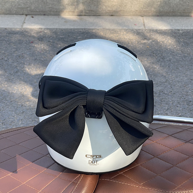 Laimeng senior sister helmet decoration big butterfly knot Net red female riding motorcycle accessories battery car helmet accessories cat ear