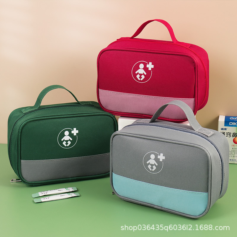 Fuente de la fábrica bolsa de almacenamiento de medicina familia Kit de supervivencia al aire libre botiquín de primeros auxilios bolsa de medicina Portátil Bolsa médica portátil de viaje